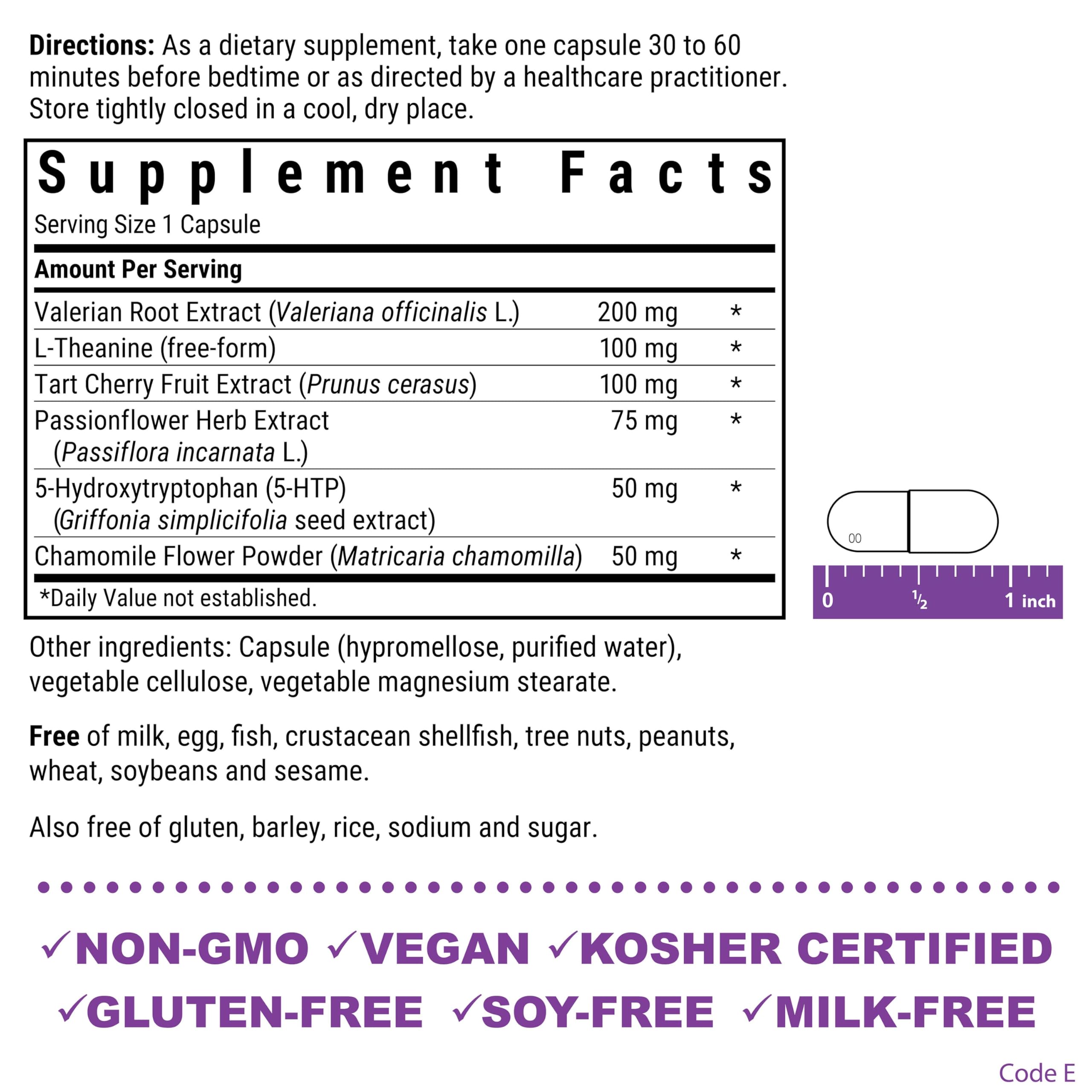 Label highlighting soy-free and gluten-free features