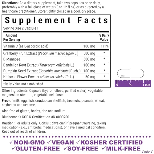 Close-up of Bluebonnet Urinary Tract Support vegetable capsules
