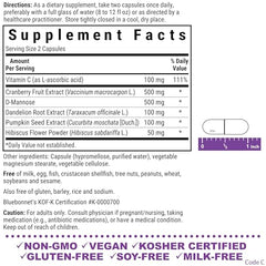 Close-up of Bluebonnet Urinary Tract Support vegetable capsules