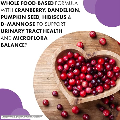 Illustration highlighting D-mannose and IP vitamin C in the formula