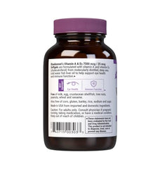 Close-up of Vitamin A & D3 text on the label
