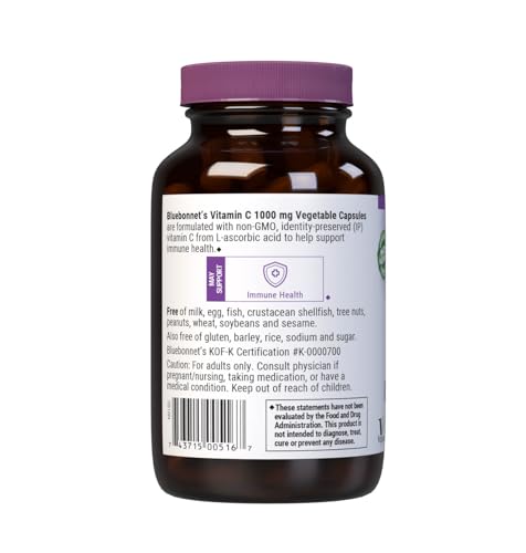 90 vegetable capsules bottle on white background