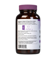 BlueBonnet Vitamin E 1000 IU mixed tocopherols softgels bottle label