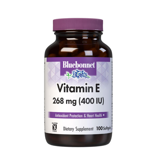 Bluebonnet Vitamin E 400 IU Softgels bottle front view