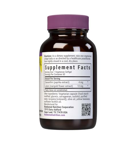 Close-up of Zeaxanthin and Lutein softgels