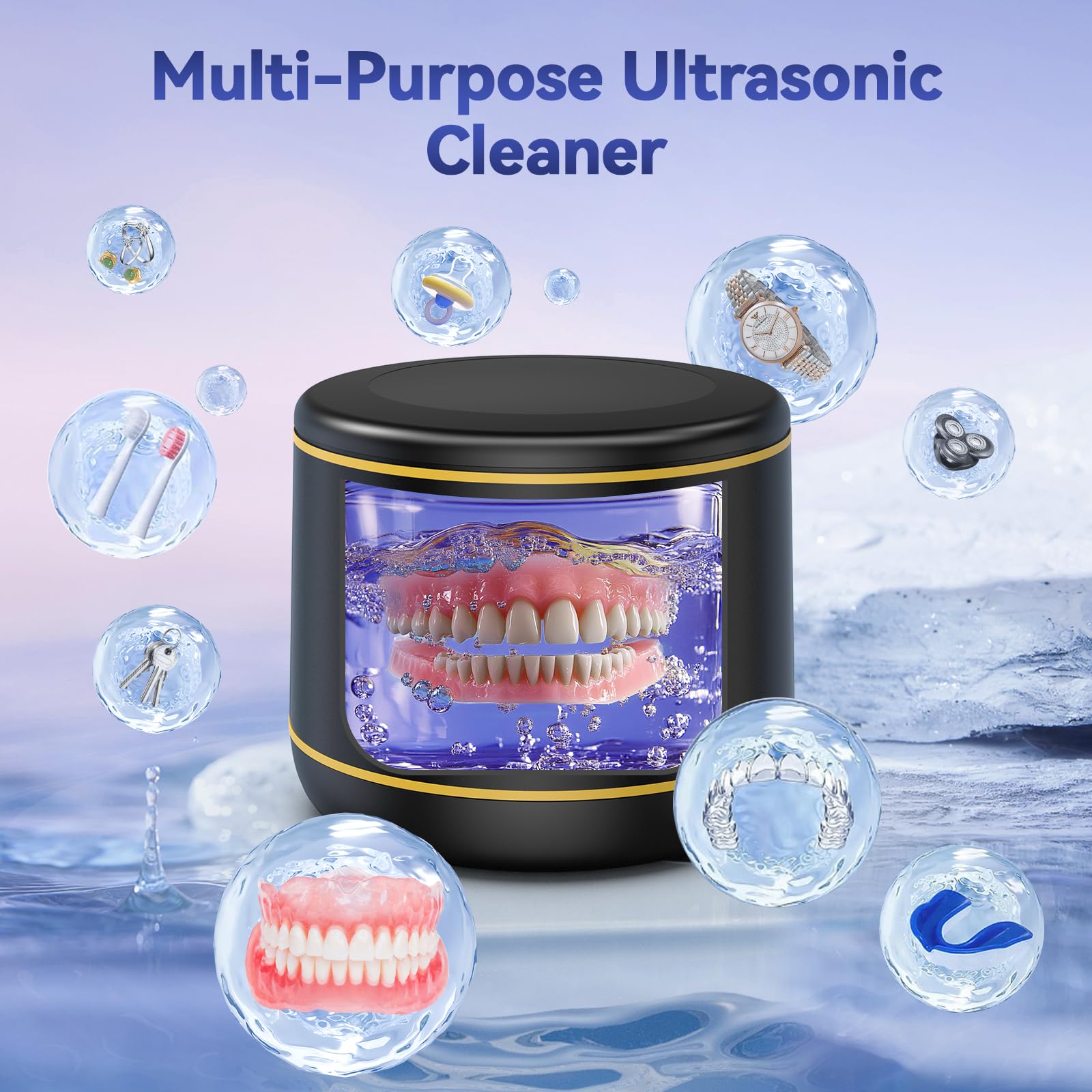 BlueFire ultrasonic cleaner in travel scenario