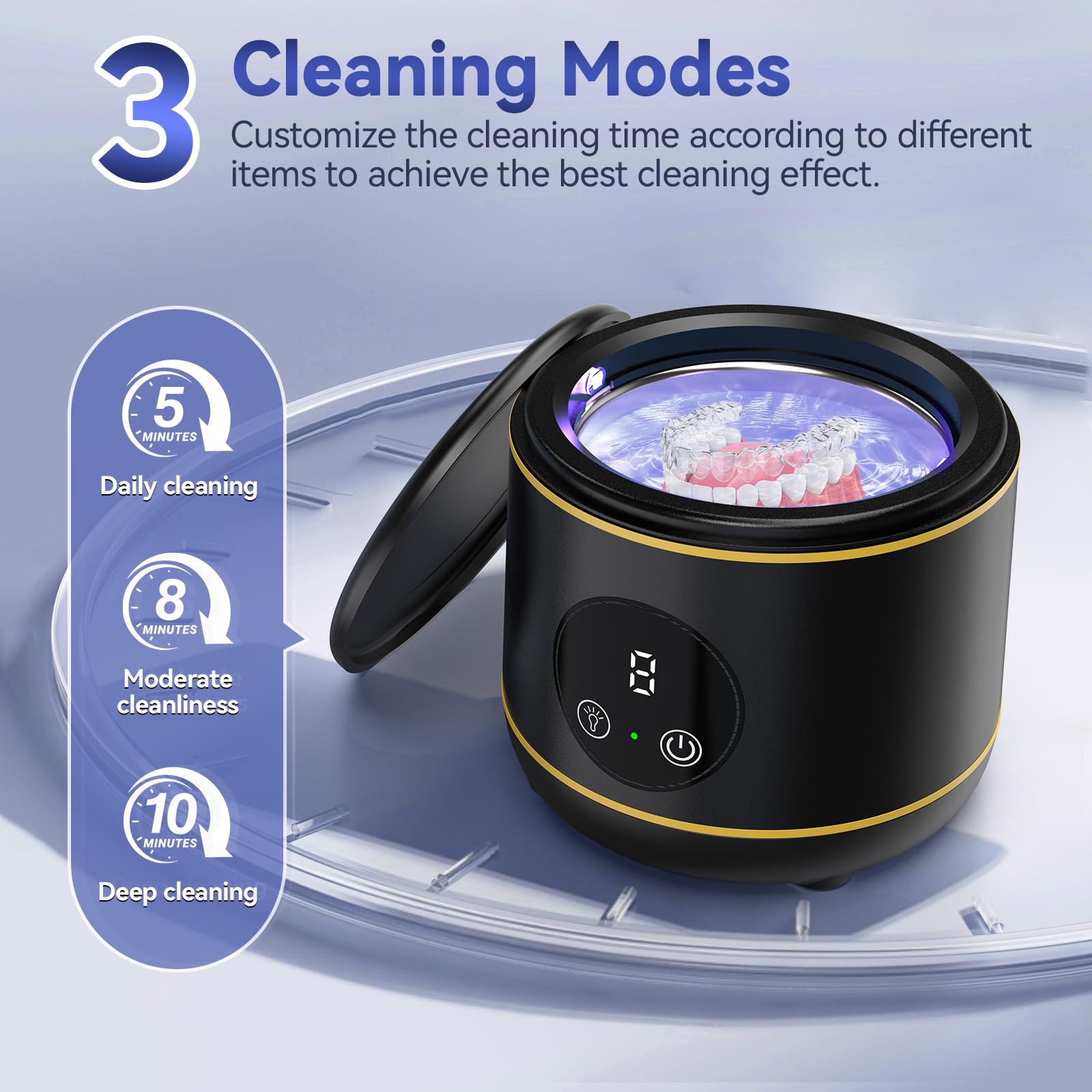 Jewelry safely cleaned with BlueFire ultrasonic cleaner