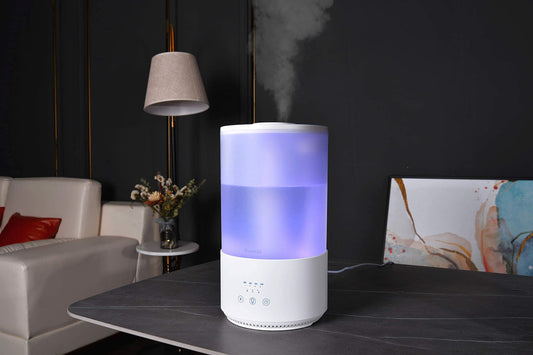 BlueHills diffuser side view highlighting remote control compatibility