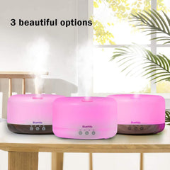 Top view of BlueHills D002 essential oil diffuser showing water tank