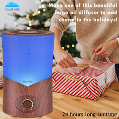 BlueHills diffuser displaying LED color options