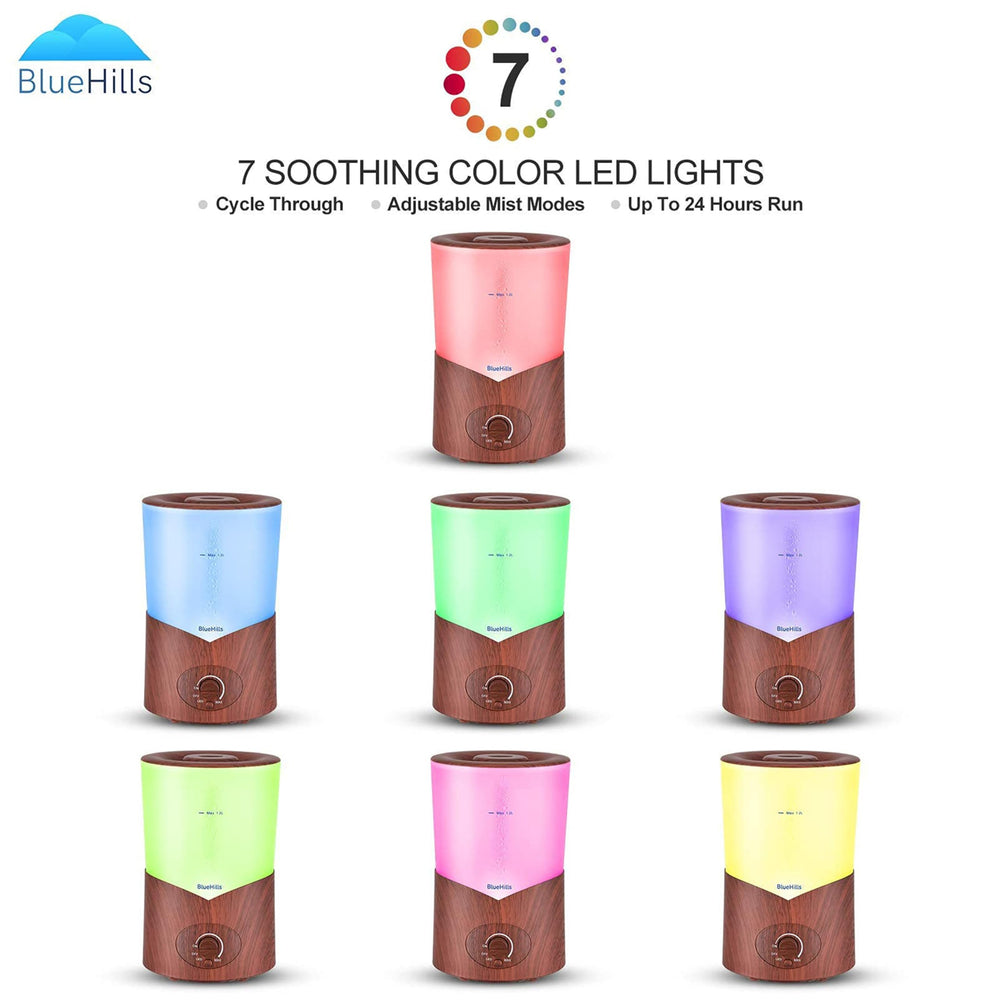 BlueHills diffuser showing mist output feature