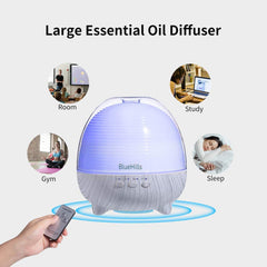 BlueHills diffuser large-capacity design fuels longer operation across rooms.