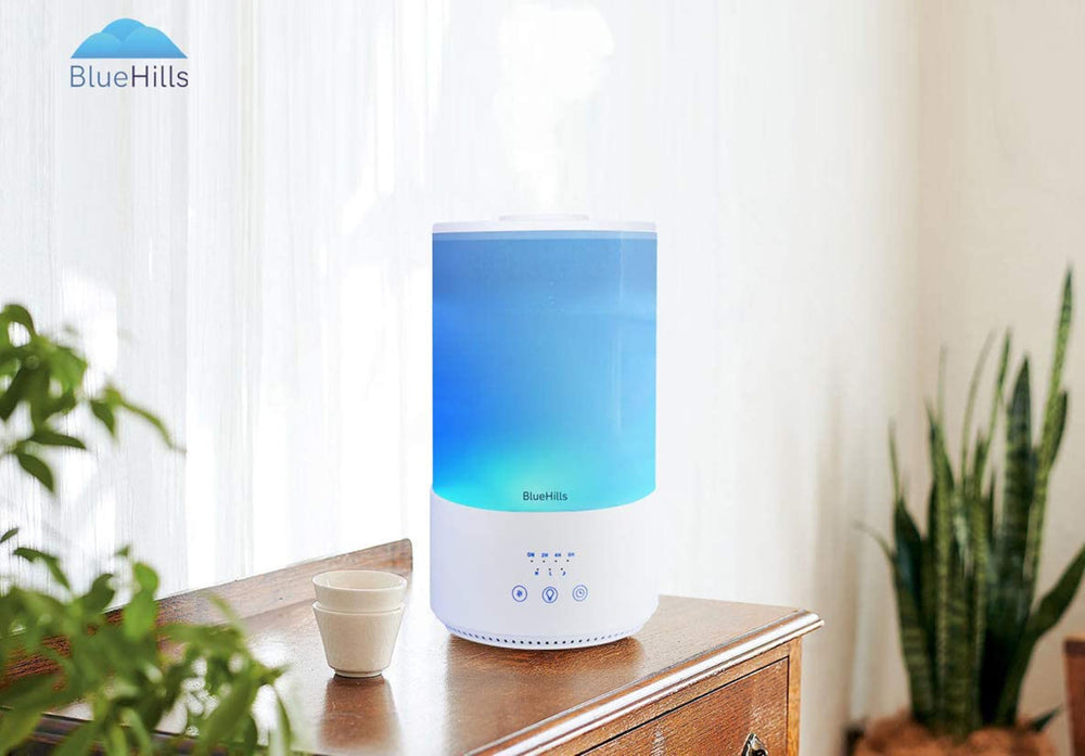 Unboxed BlueHills diffuser packaging