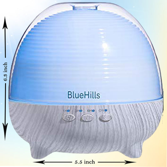 BlueHills diffuser remote control for convenient mist and light customization