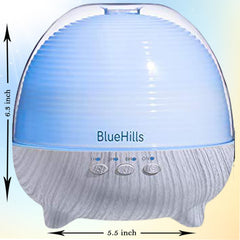 BlueHills diffuser remote control for convenient mist and light customization