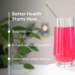 Graphic highlighting health benefits of Blueprint Bryan Johnson Longevity Mix