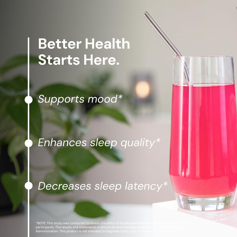 Outdoor scene with Blueprint Longevity Mix bottle supports balanced mood during activities.