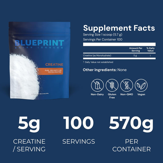 Unflavored creatine monohydrate powder close-up