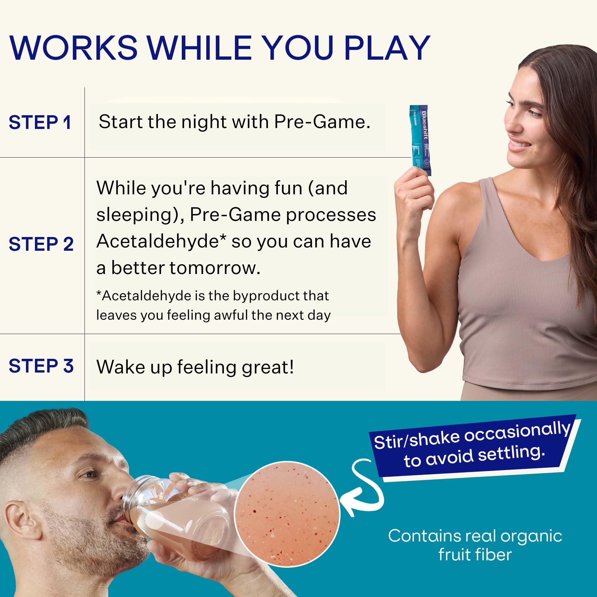 Travel-ready Blueshift Pre-Game 10-pack box