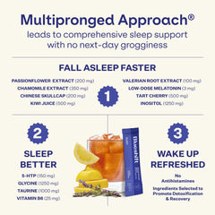 Dissolving Blueshift Sleep Aid Lemon Lavender in water