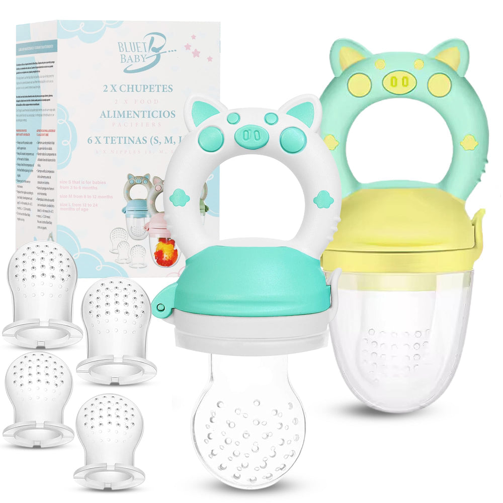 Bluet B Baby Fruit Feeder Pacifier – green, front view