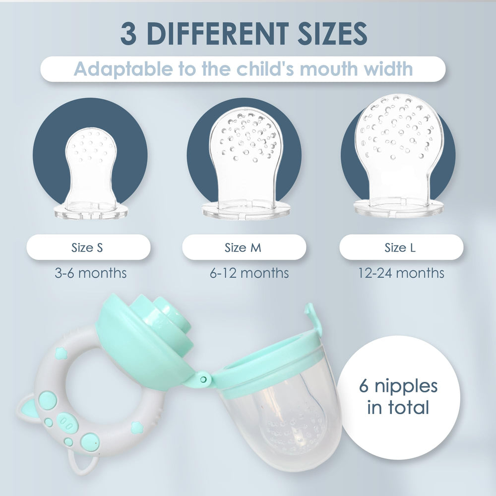 Teething relief for 4+ months with freezer-friendly design