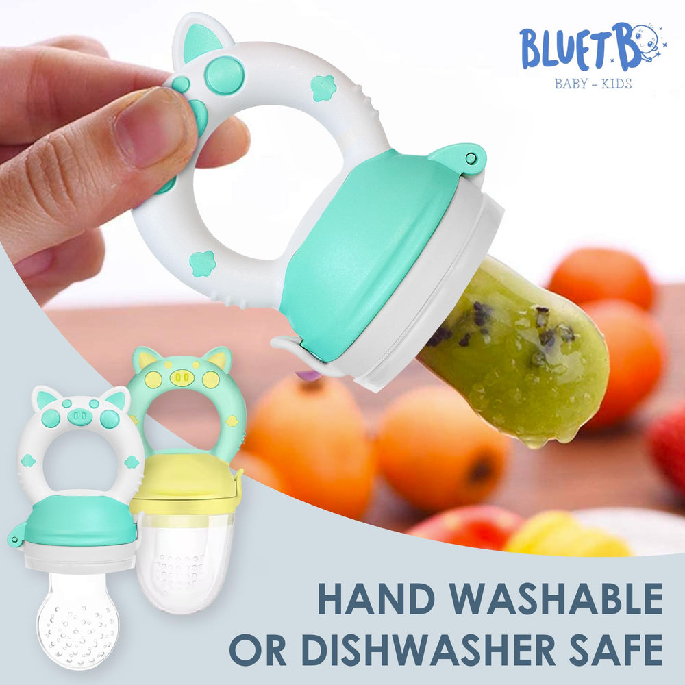 Two-pack Bluet B fruit feeder pacifiers