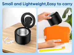 Portable home-use design on a bathroom counter