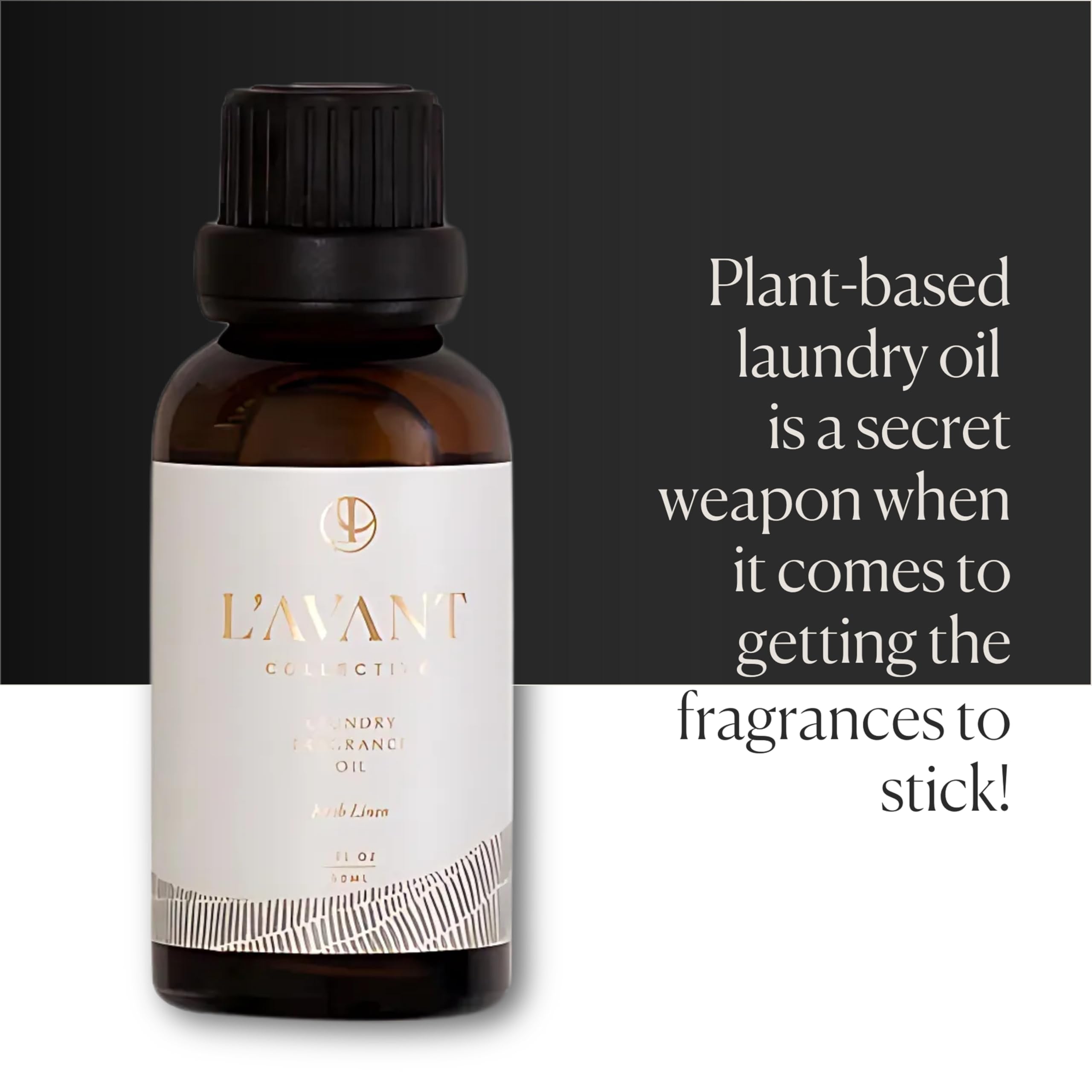 L’Avant Collective packaging for Blushed Bergamot Laundry Oil