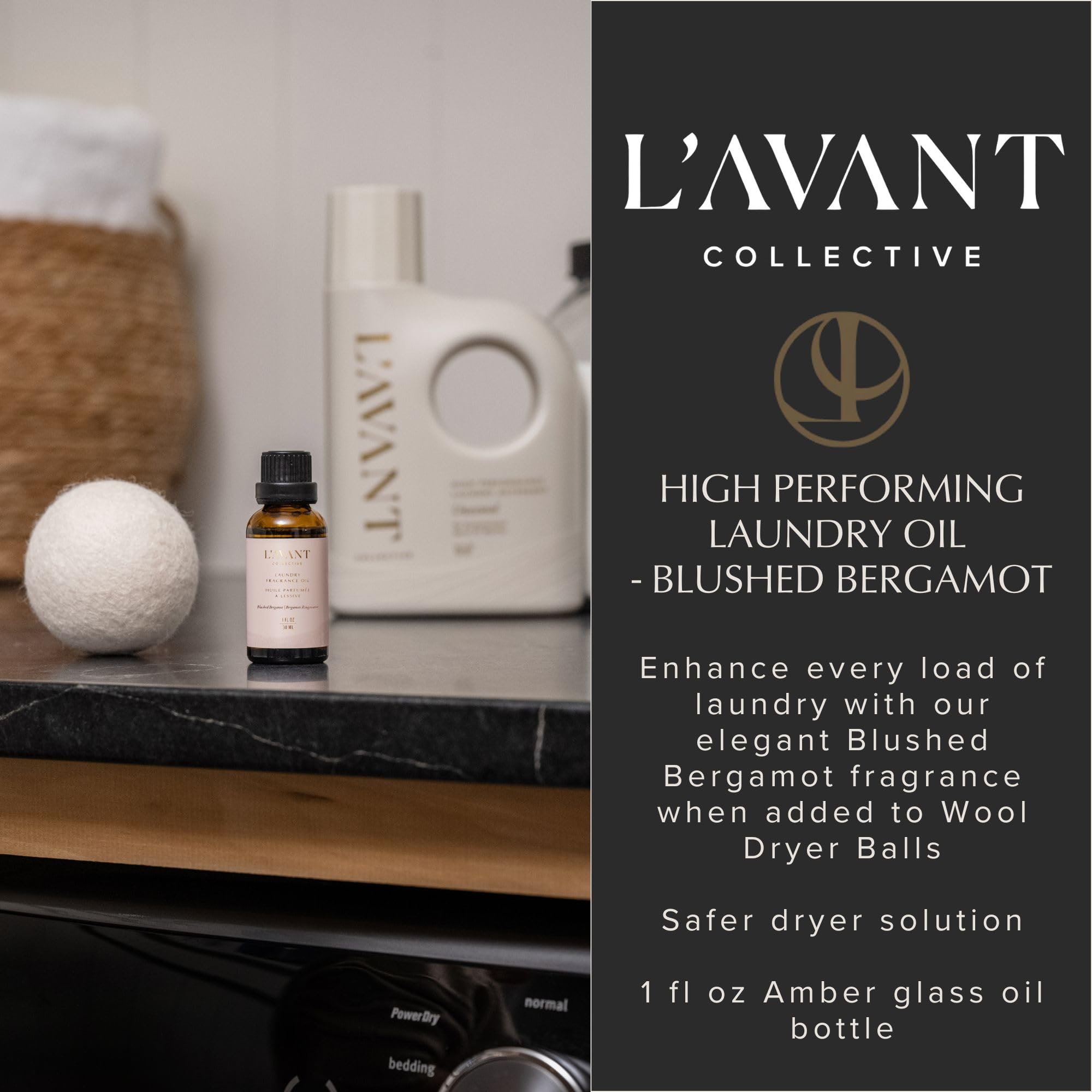 Label detail showing brand and fragrance notes