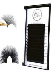 Blusheva Beauty Easy Fan Lash Extensions with self-fanning technology for faster application.