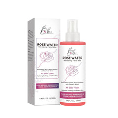 Blusheva Beauty Rosewater Mist bottle ready for refreshing hydration anywhere