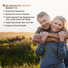 Raw blushwood berry fruit used in EBC-46 tincture