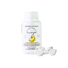 Ingredients include placenta extract, collagen, hyaluronic acid, and CoQ10