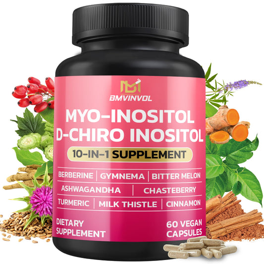 BMVINVOL Inositol supplement bottle on white background
