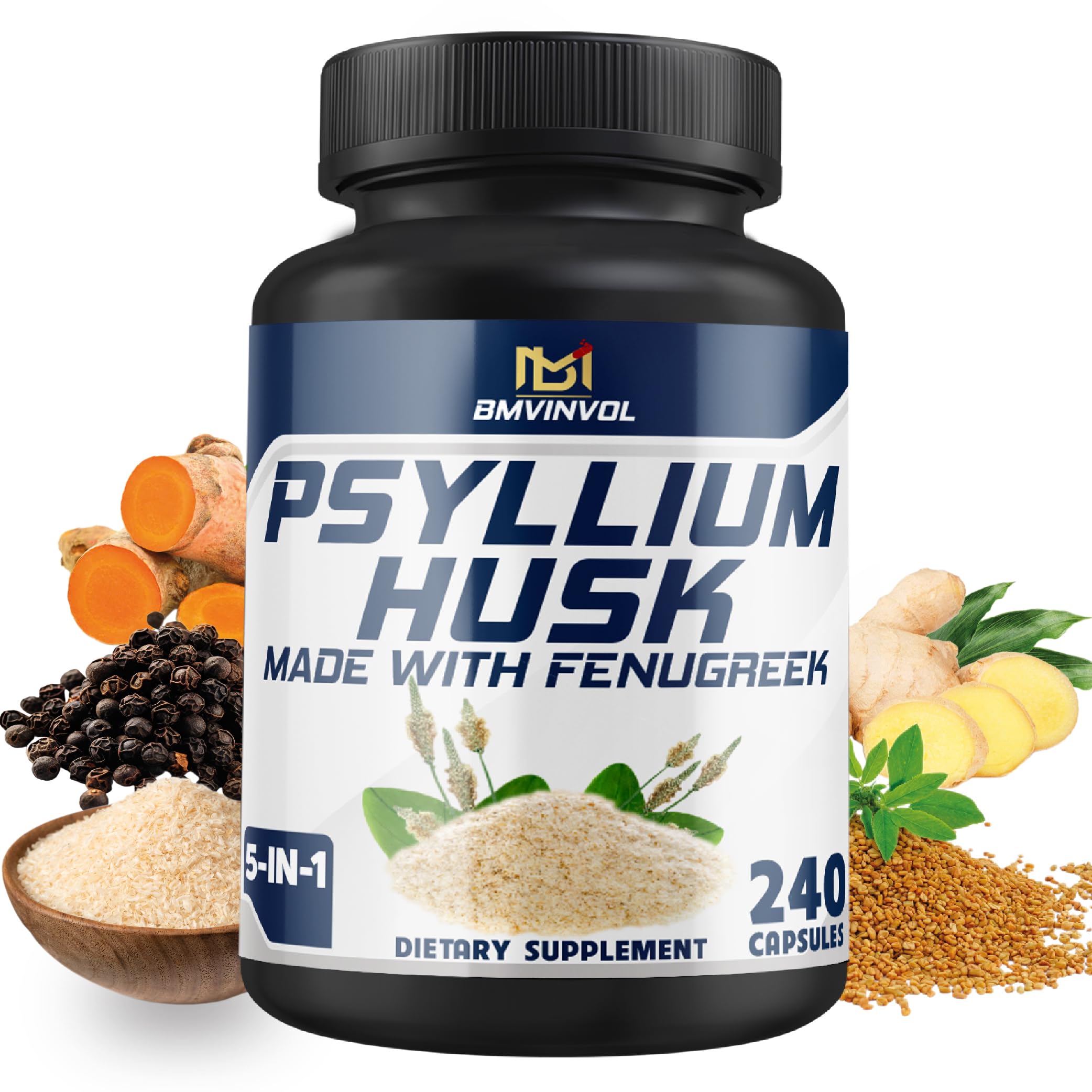 BMVINVOL Psyllium Husk Capsules – hero image