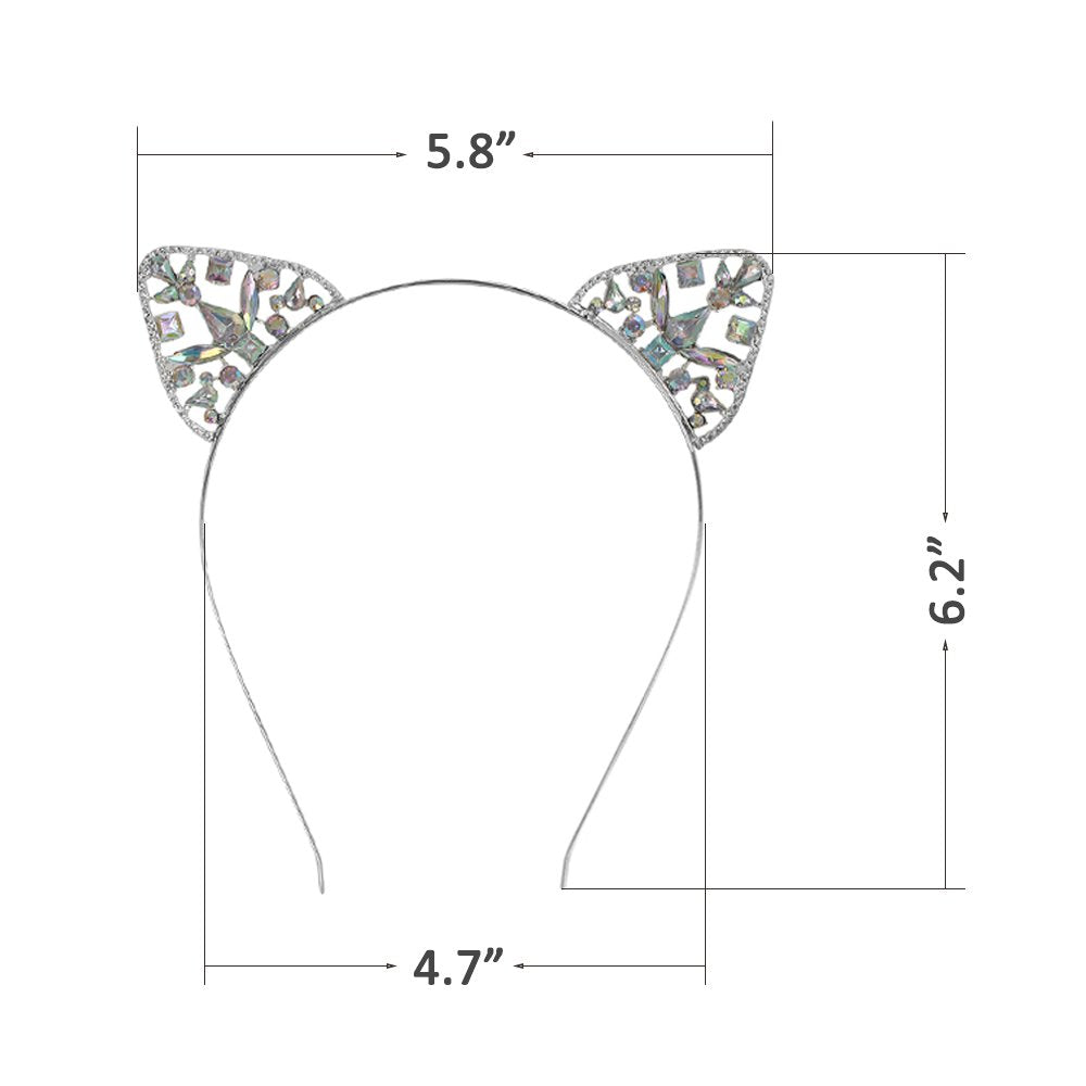 Bnikion crystal cat ears headband ideal for cosplay and festival costumes.