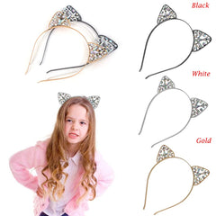 Bnikion crystal cat ears headband is lightweight for comfortable wear.