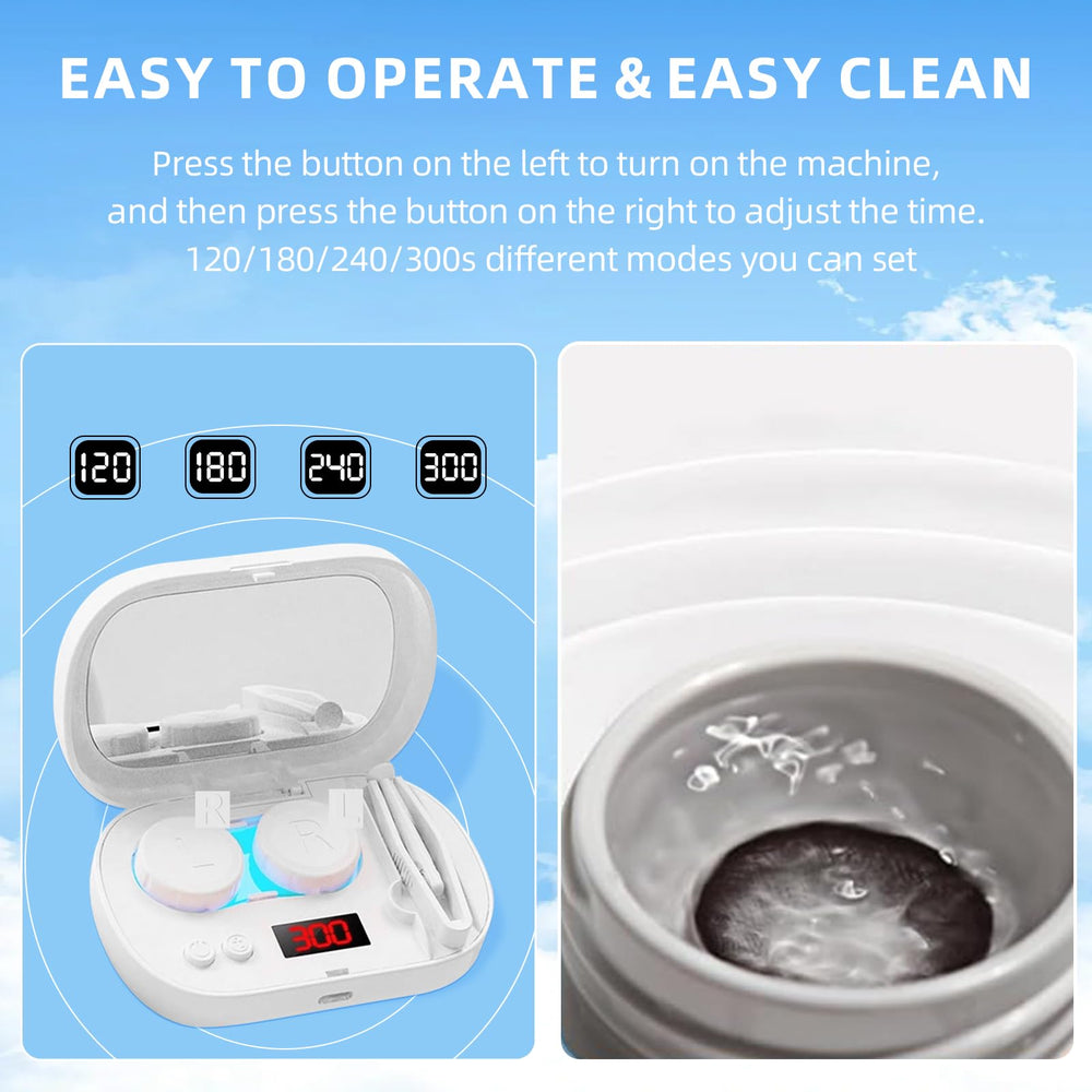 USB charging port on BNXXL SKIN contact lens cleaner