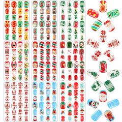 BOARDFEB Christmas kids press-on nails box set for festive manicures.