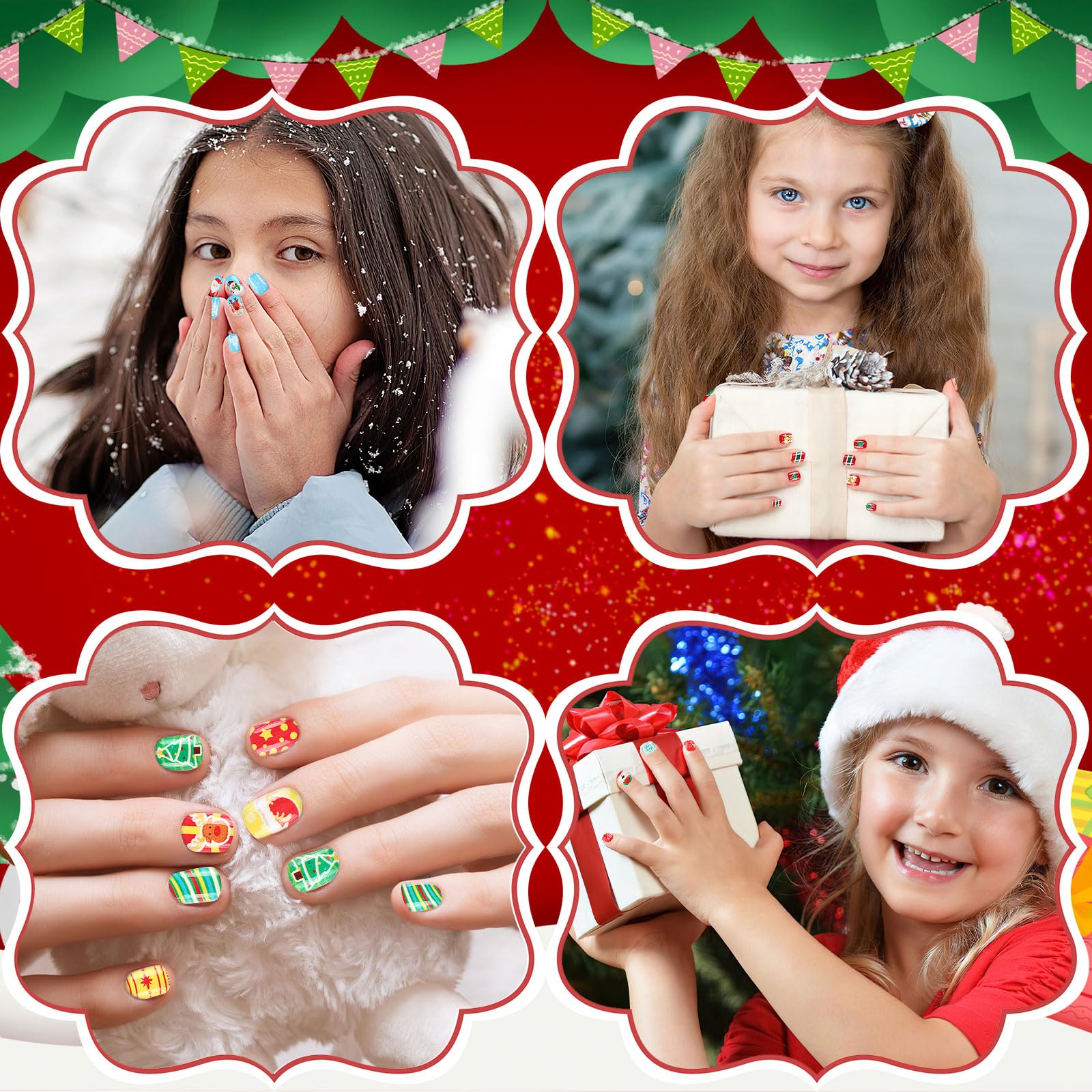 BOARDFEB easy-apply nails for kids DIY manicures.