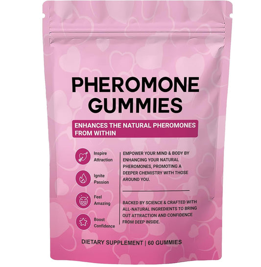 Boasi Pheromone Gummies bottle with strawberry flavor