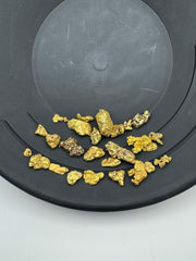 Gold rush-themed packaging imagery on Bobby Nugget Paydirt