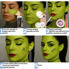 BOBISUKA Halloween Witch Makeup Kit enables versatile looks