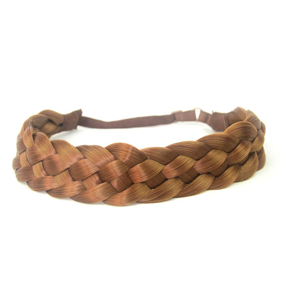 BOBIYA Sunset Brown headband on model demonstrating adjustable comfort and secure fit.