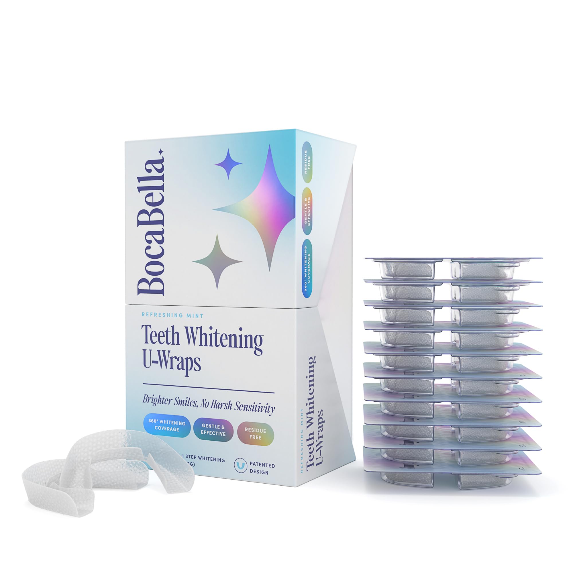 Boca Bella Teeth Whitening U-Wraps box packaging
