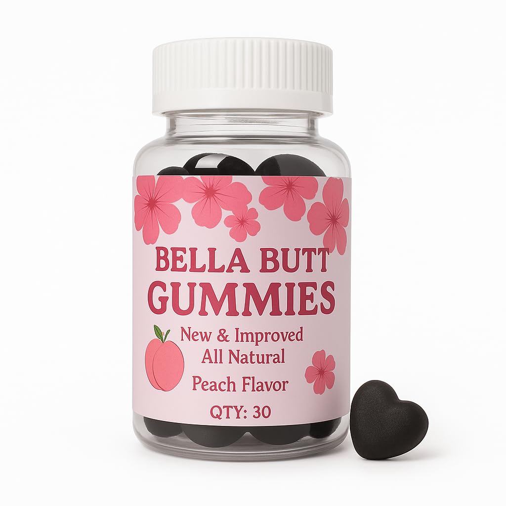 Bodied by Bella Butt Gummies Peach Shake bottle front
