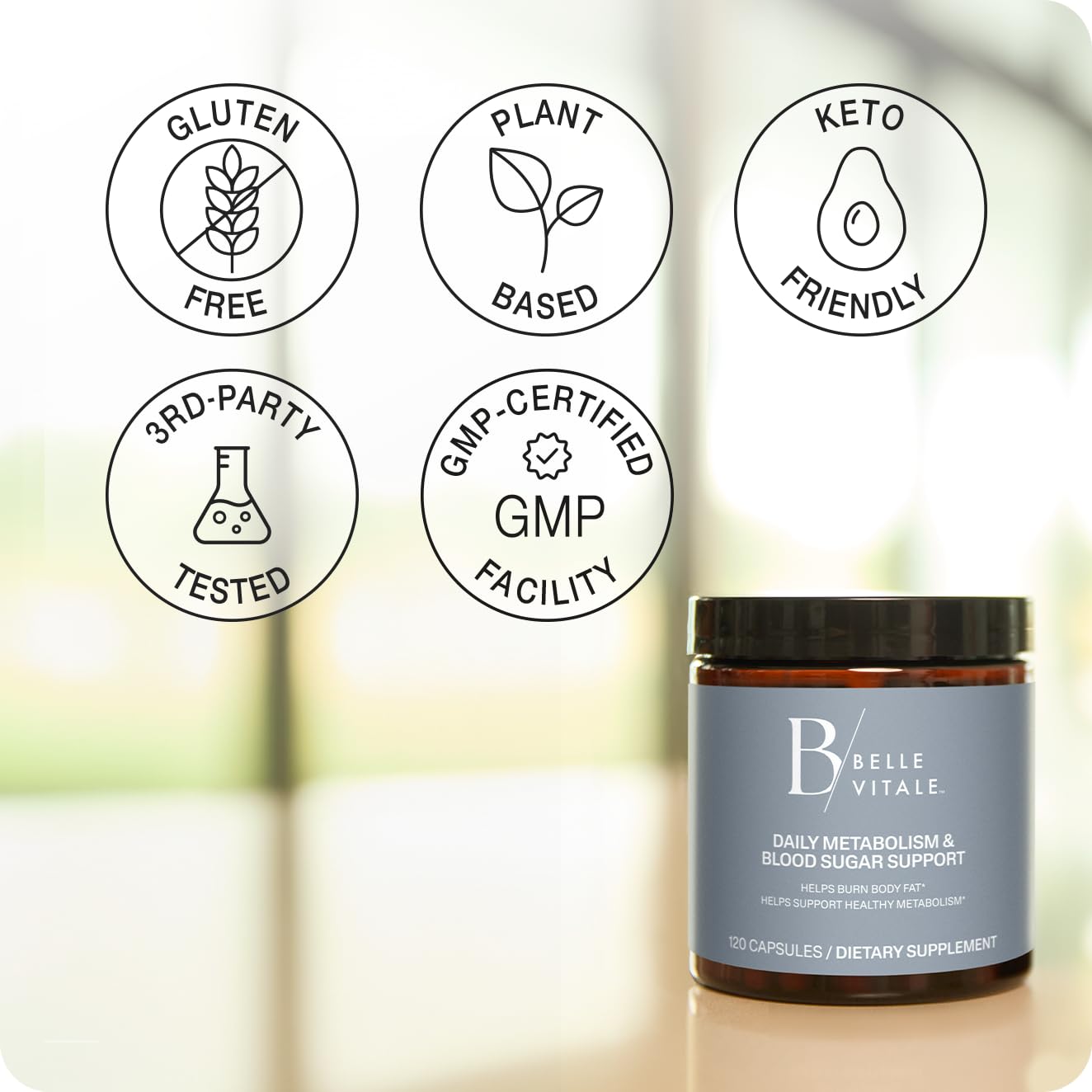 Lifestyle image conveying balanced energy and wellness