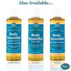 Front close-up of BPA-free Body Beautiful Jasmine Scent bottle