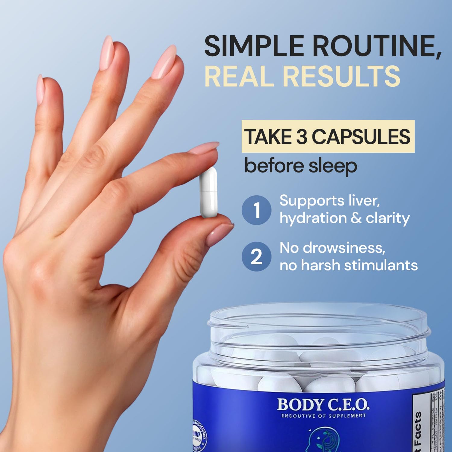 Body C.E.O. After Drinking Aid milk thistle hints at liver support and detox ideas.